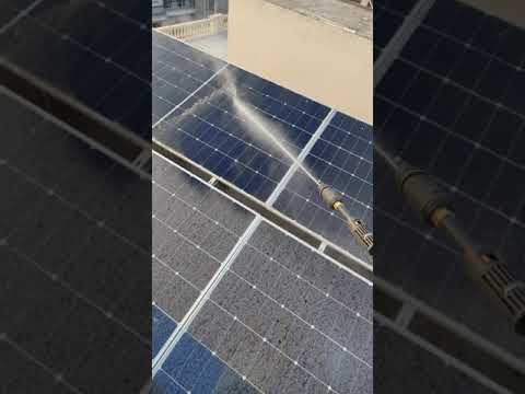 Ensure your solar panels are cleaned regularly.  #solarcleaning