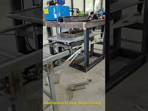 Waste Solar Panels Treatment Aluminum Frame Dismantling Machine