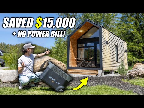 Cheap & Simple Off Grid Tiny Home Solar Setup – Anyone Can Do This!