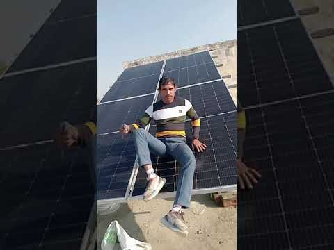 SOLAR system and subscribe karo #solarenergy #ongridinverter #solarsystem