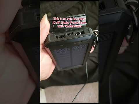 Affordable solar power bank under a meals cost! #solarpower #charger #powerbank