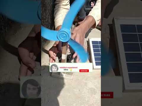 12v fan vs 6v solar panel #shorts #viralvideo #solar