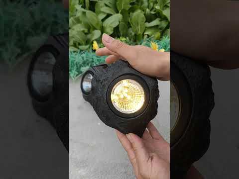 ▶️Product Link in Bio ( # 2175 ) Waterproof Outdoor Solar Rock Spotlight Lamps