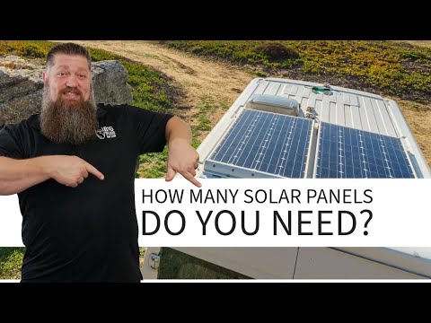 How many solar panels do I need on my RV?