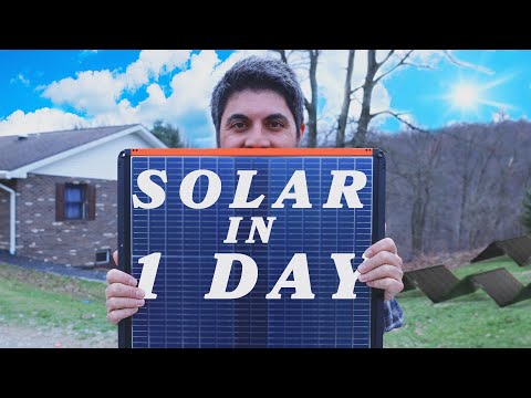 1 DAY SETUP! Solar Power System for my Off Grid Cabin – Jackery Solar Generator 5000 Plus