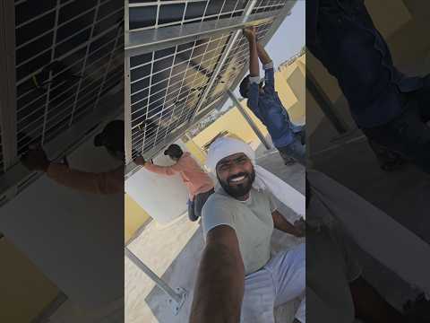 SOLAR PANEL ELECTRICITY WORK ||  @epinfo395 || #home #solarenergyplant #solarwork #solarplant