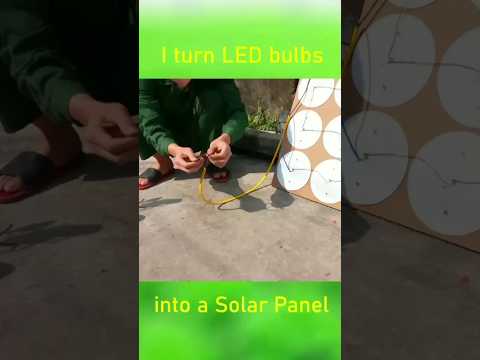 I TURN LED BULBS INTO A SOLAR PANELS #experiment #trending #subscribe