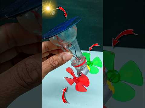 Solar pawer fan 🌀😱 #experiment #shorts