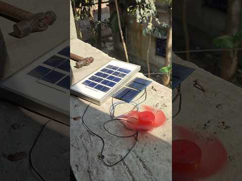 solar energy fan #experiment #electrcal #shorts