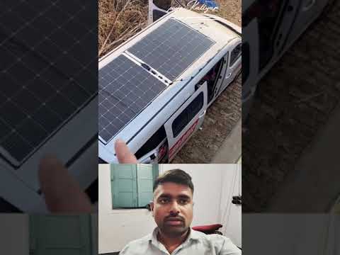 “Solar-Powered Electric Car | Roof with Solar Panels | Smart Modification & Self-Charging”