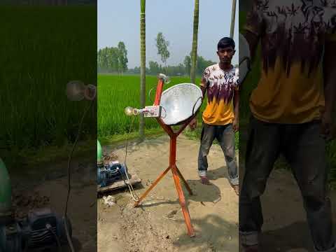How to make 220v Solar Power for irrigation  #viral