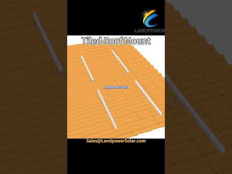 Tile Roof Solar Panel Mounting Systemes #solarmounting#renewableenergy