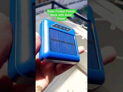 Solar Power Bank 10000mh with Solar Panel #youtubeshorts #viralvideo #solar #solarpower #solarenergy