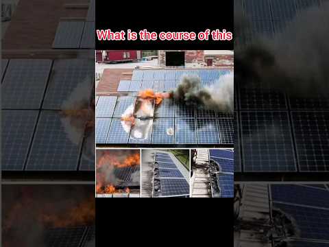 OMG 😱 Solar Panels short circuit #solar #solarsystem #solarpanel #solarenergy #solarrepair