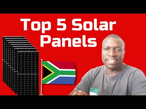 Top 5 Solar Panels in South Africa in 2025