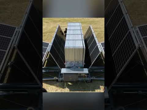 An entire solar farm can fit in a standard container