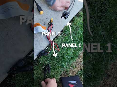 How to Connect 2 Solar Panels in Series in 30 seconds