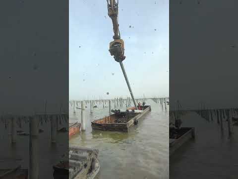 Innovative Pile Driving for Floating Solar Panels