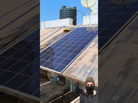Easy way to clean your solar panels tips #cleaning #trending #easy