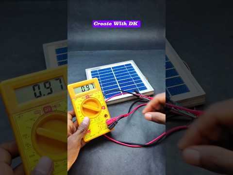 Ye Solar Panel Night me Bhi Electricity Deta hai #createwithdk #experiment #solarpanel #solar