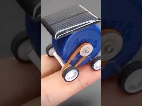 I Built a Mini Car Powered by Solar Panels ! #Solarpanelscars