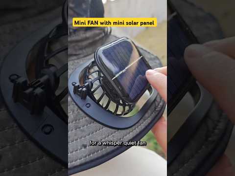 mini fan with mini solar panel #shorts #gadgets #unboxing #trending #shortvideo
