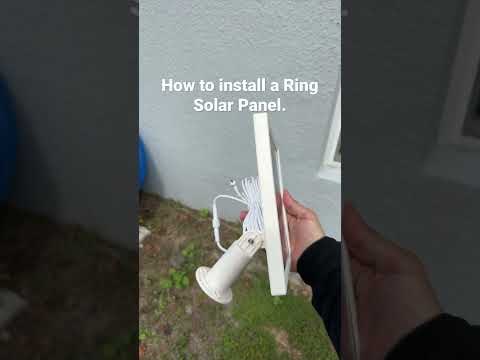 How to install a solar panel for ring cameras(shorts)