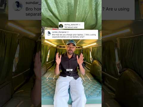 Detailed info about solar power in my van ❤️😛 #vanlifewithravi #solarsystem #vanlifeinindia