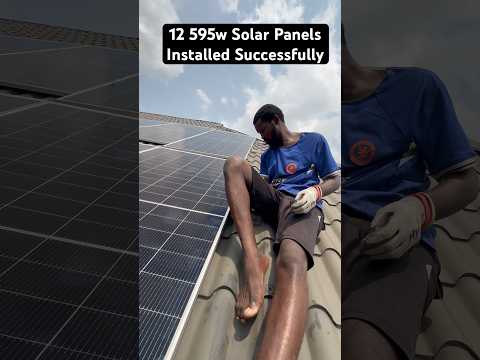Solar Panels Installation On The Roof. #renewableenergy #solar #solarpanels #solarenergy #shorts