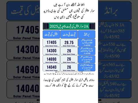 Solar Panel Price in Pakistan