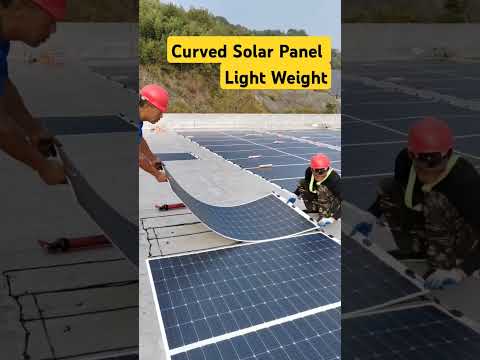 Curved solar Panel | Light weight solar panel | #solar #solarsystem #electrical