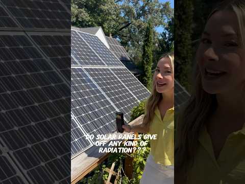 EMF detector on Solar Panels #radiation #electromagneticfield