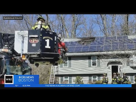 Solar panels cause house fire in Plainville, put firefighters in dangerous situation