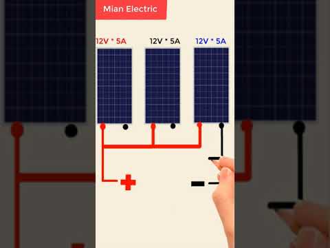 connecting solar panels in parallel #shorts