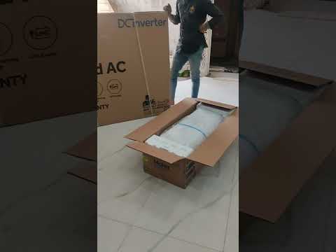 haier solar hybrid AC 1.5 ton inverter AC with 4 solar panels / #haier #haier #airconditioner