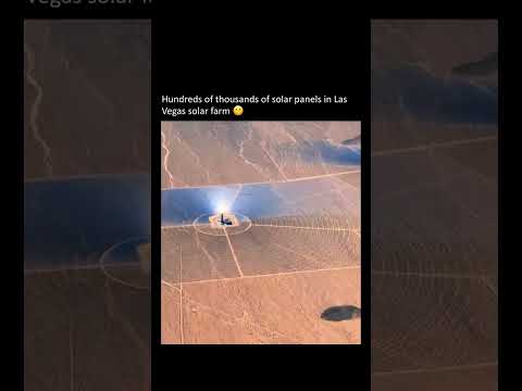 Hundreds of thousands of solar panels in the Las Vegas solar farm #shorts
