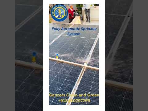 Ganzers Clean and Green | Solar panel cleaning system in Ahmedabad #solarsystem #ahmedabad