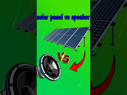 solar panel vs speaker experiment video 😱 #shortsfeed  #shorts