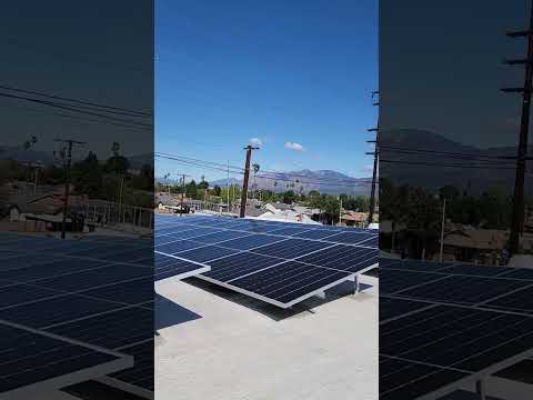 Finally Cleaned Solar Panels on a Commercial in less than a hour #solar