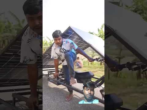 India ka solar panel car #solarrechargeable #solardrive