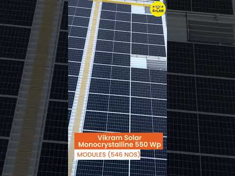 306 KW Rooftop Solar PV System | Vikram Solar Panels