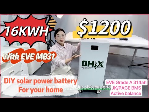 $1200 DIY 16KWH solar power battery for your home easy version