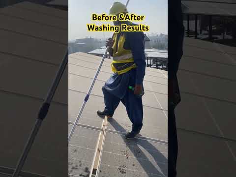 How to wash Solar panels at home| How to clean solar panels | #solarcleaning #solarwashingservices