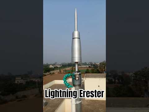 Real Lightning Erester For Solar Panels safety #solarpanel #shorts #shortsviral #shortsfeed #ongrid