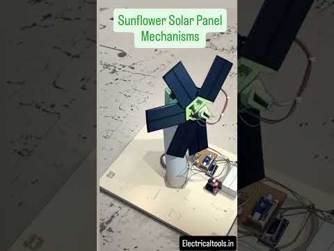 sunflower Solar Panel Mechanisms. #arduinomicrocontroller #arduinouno #solarsystem #trending #shorts