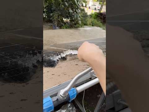 How do you clean solar panels?  #solarsystem #solarpanel #cleaningsolarpanels