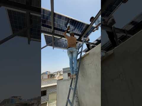 14 Solar Panel Structure Jinko Bifacial 585W Solar Project #solarproject #solarpanels #solar