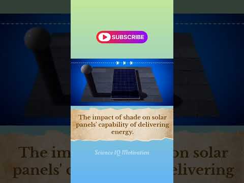 The impact of shade on solar panels’ capability of delivering energy #shorts #feed #science #ai