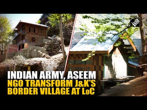 Border village Simari illuminated with solar power & clean energy by India Army and Aseem Foundation