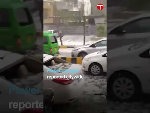 Massive Hailstorm Wreaks Havoc in Islamabad | Vehicles, Solar Panels Damaged | The Express Tribune